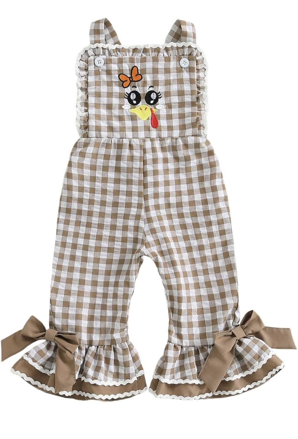 Thanksgiving turkey overalls